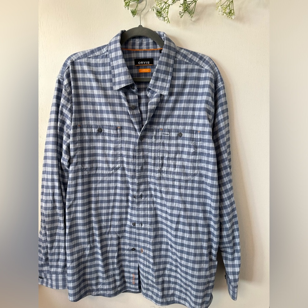Orvis | Blue plaid button down